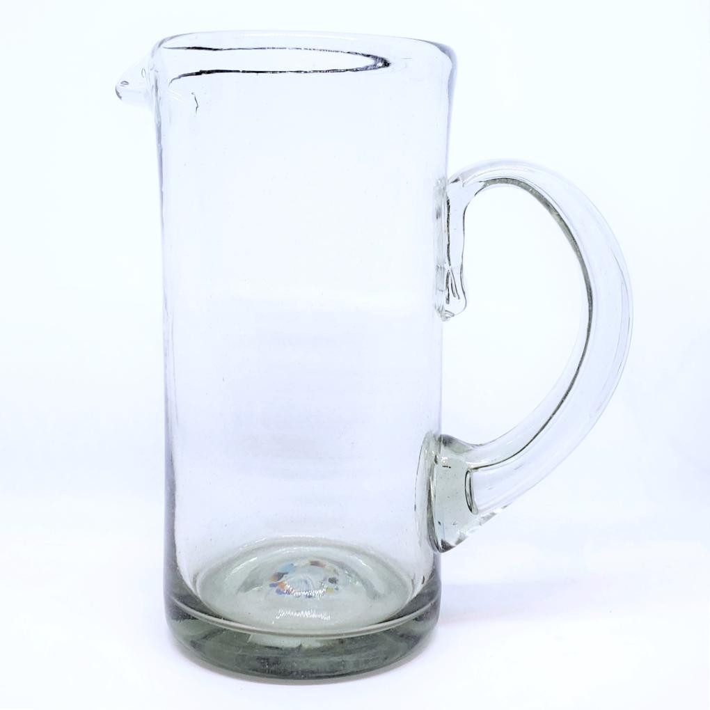 Wholesale MEXICAN GLASSWARE / Clear 48 oz Tall Pitcher / Match your clear tumblers and glasses with this gorgeous rustic clear tall pitcher.